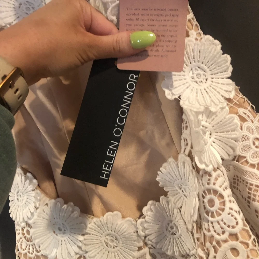 Helen O’Connor Daisy Dress Ivory | Anthropologie Mini & Tunic Dresses - Picture 6 of 7